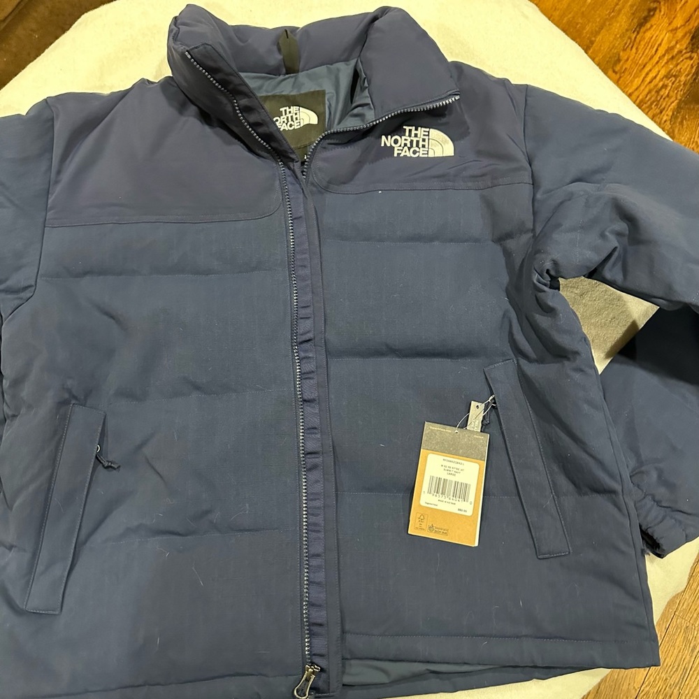 brand new navy summit blue north face coat
